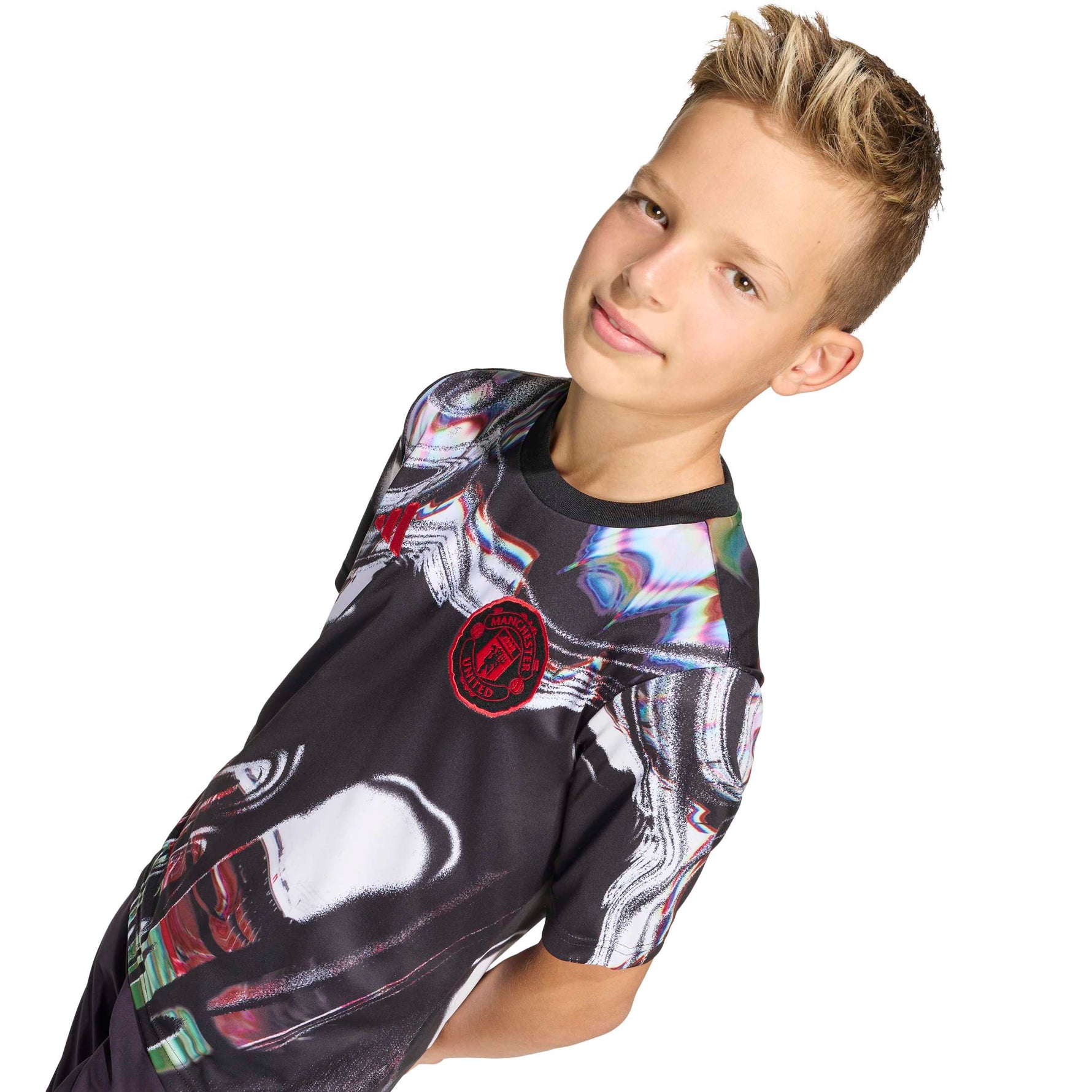 ADIDAS MANCHESTER UNITED 25/26 PRE MATCH JERSEY KIDS