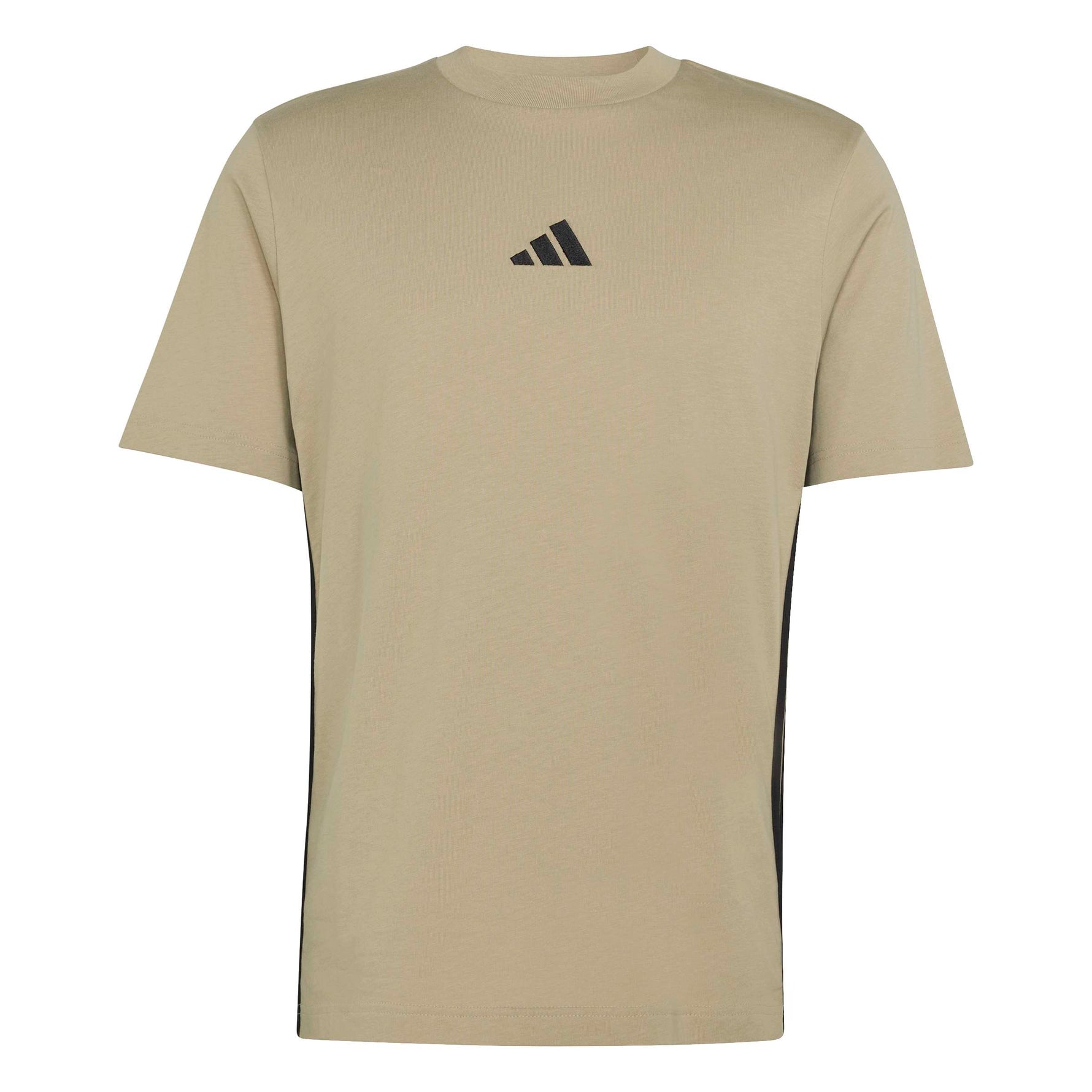 adidas Essentials Three Stripes Plain Knit T-Shirt