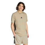 adidas Essentials Three Stripes Plain Knit T-Shirt