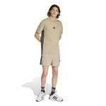 adidas Essentials Three Stripes Plain Knit T-Shirt