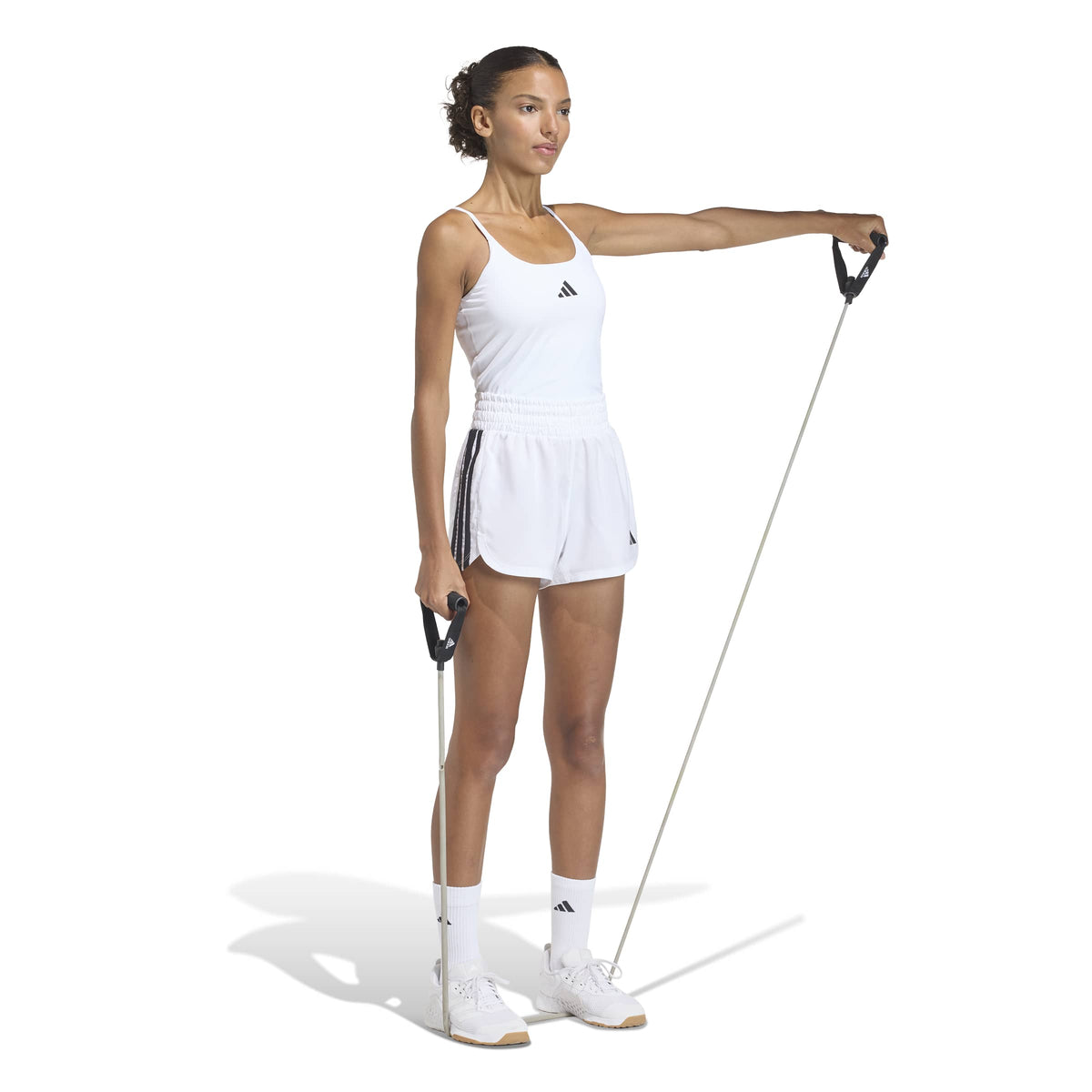 adidas Pacer Workout Woven High Rise Shorts