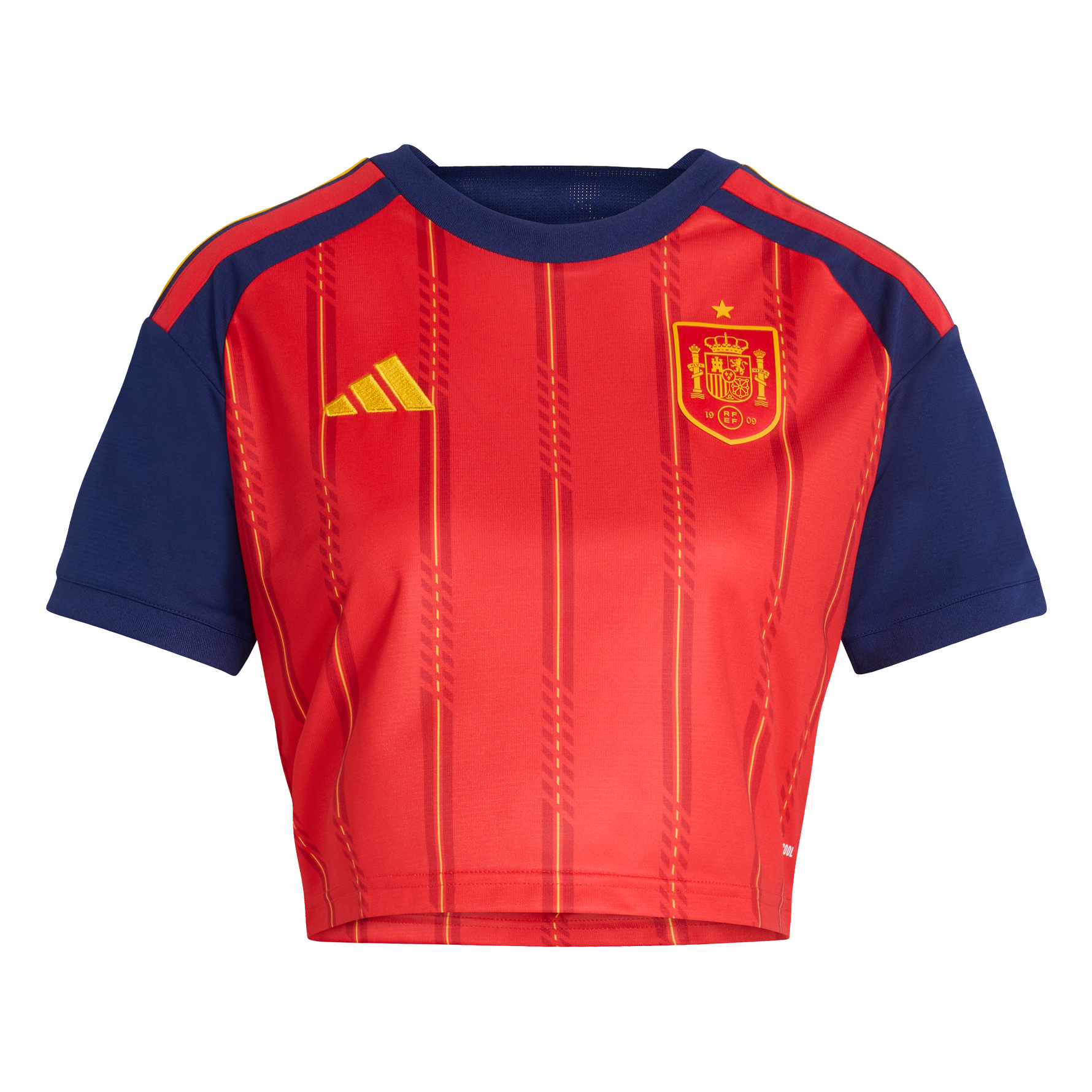 ADIDAS WOMEN'S SPAIN 26 HOME CROPPED JERSEY