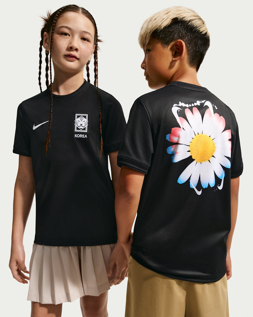 Korea x PEACEMINUSONE Big Kids' Short-Sleeve Soccer Top