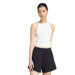 ADIDAS KIT SMALL LOGO RIB TANK Off White