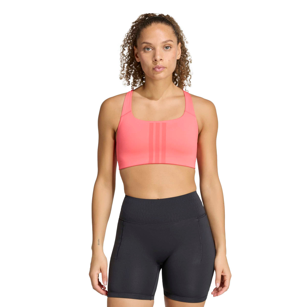 Adidas Optime 3 Stripes Women's Training Sports Bra