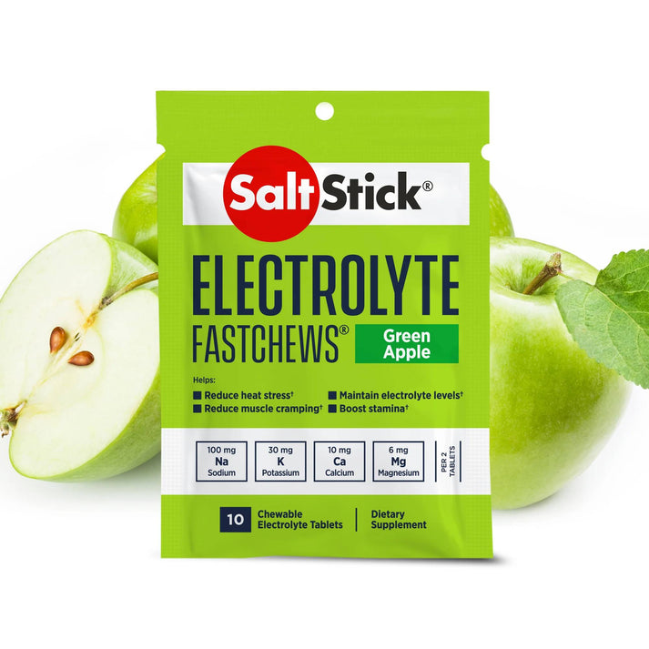 ND SALT STICK ELECTROLYTE FASTCHEWS GREEN APPLE 10CHEWABLES