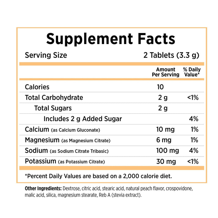 ND SALT STICK ELECTROLYTE FASTCHEWS PEACH 10CHEWABLES