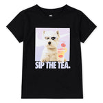 NYA NIKE GIRLS' SIP PHOTO GRAPHIC TEE