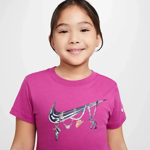 NIKE YOUNG ATHLETE NKN SS TEE SHINE (K/W)