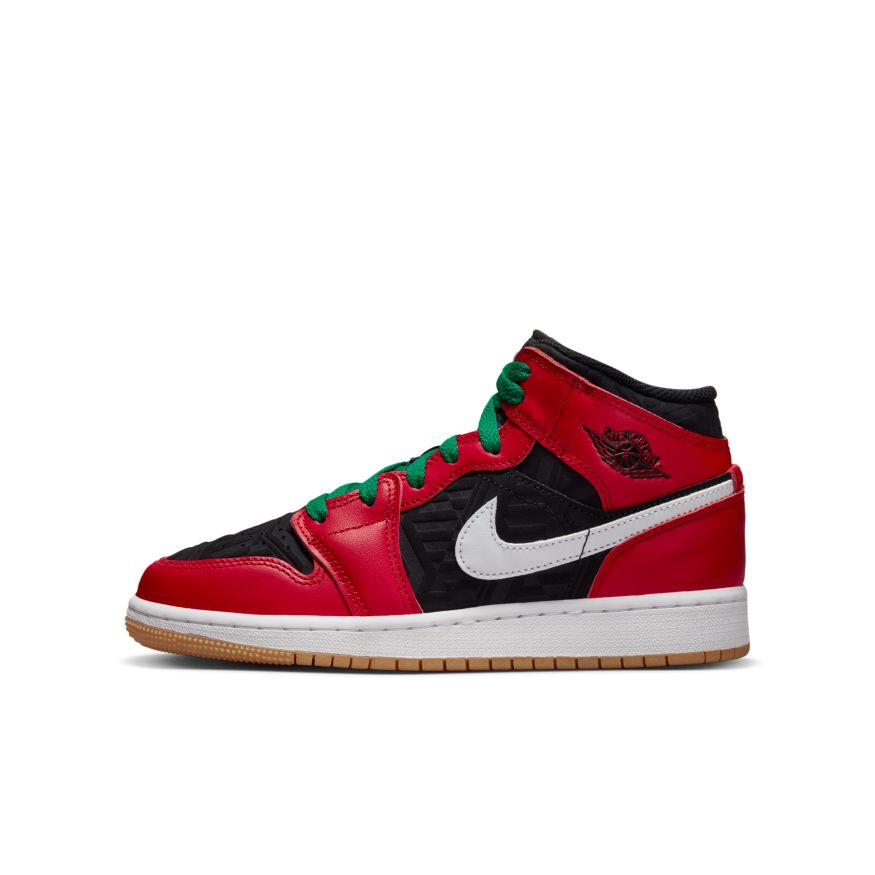 AIR JORDAN 1 MID SE BIG KIDS SHOES