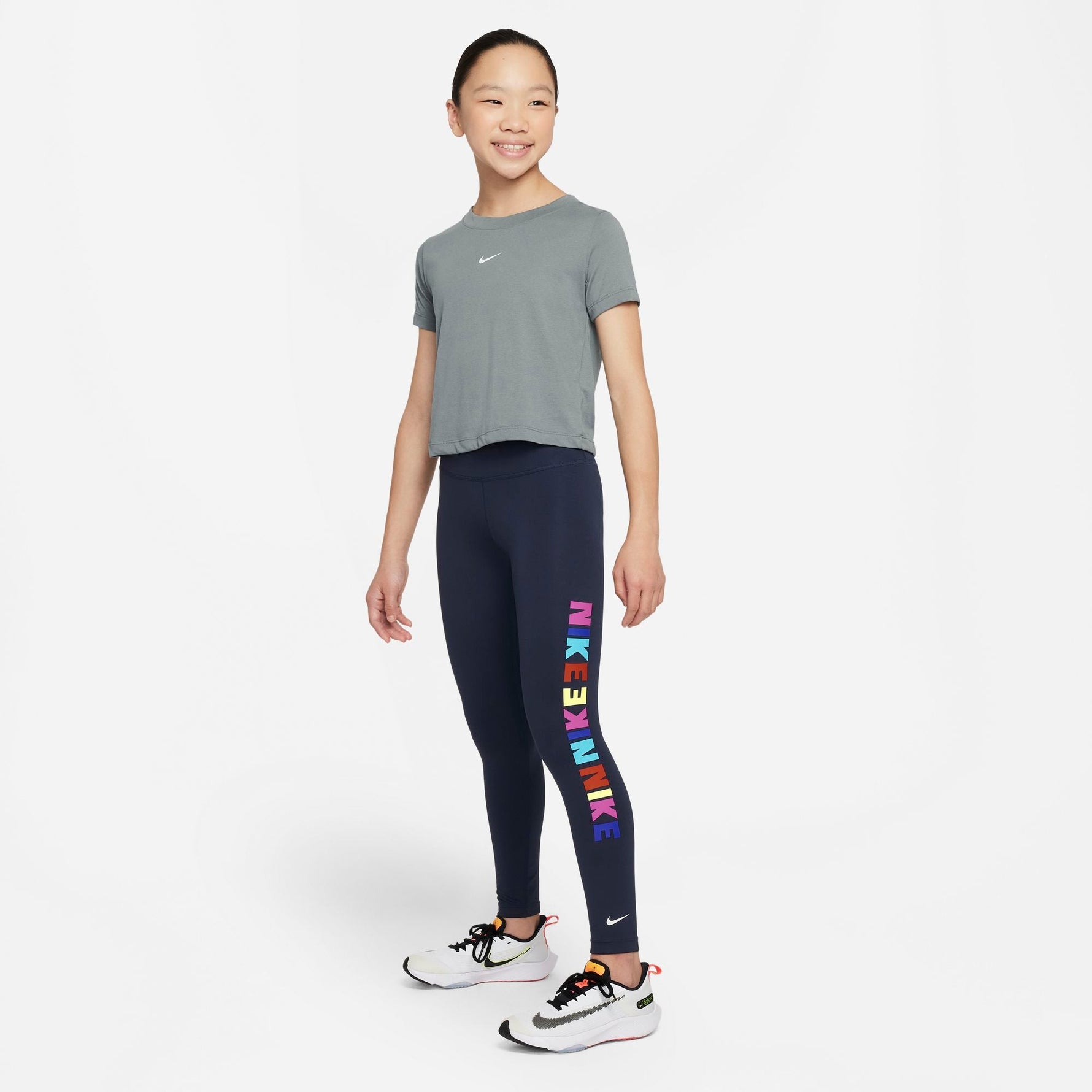 NIKE DRI-FIT ONE BIG KIDS (GIRLS) LEGGINGS