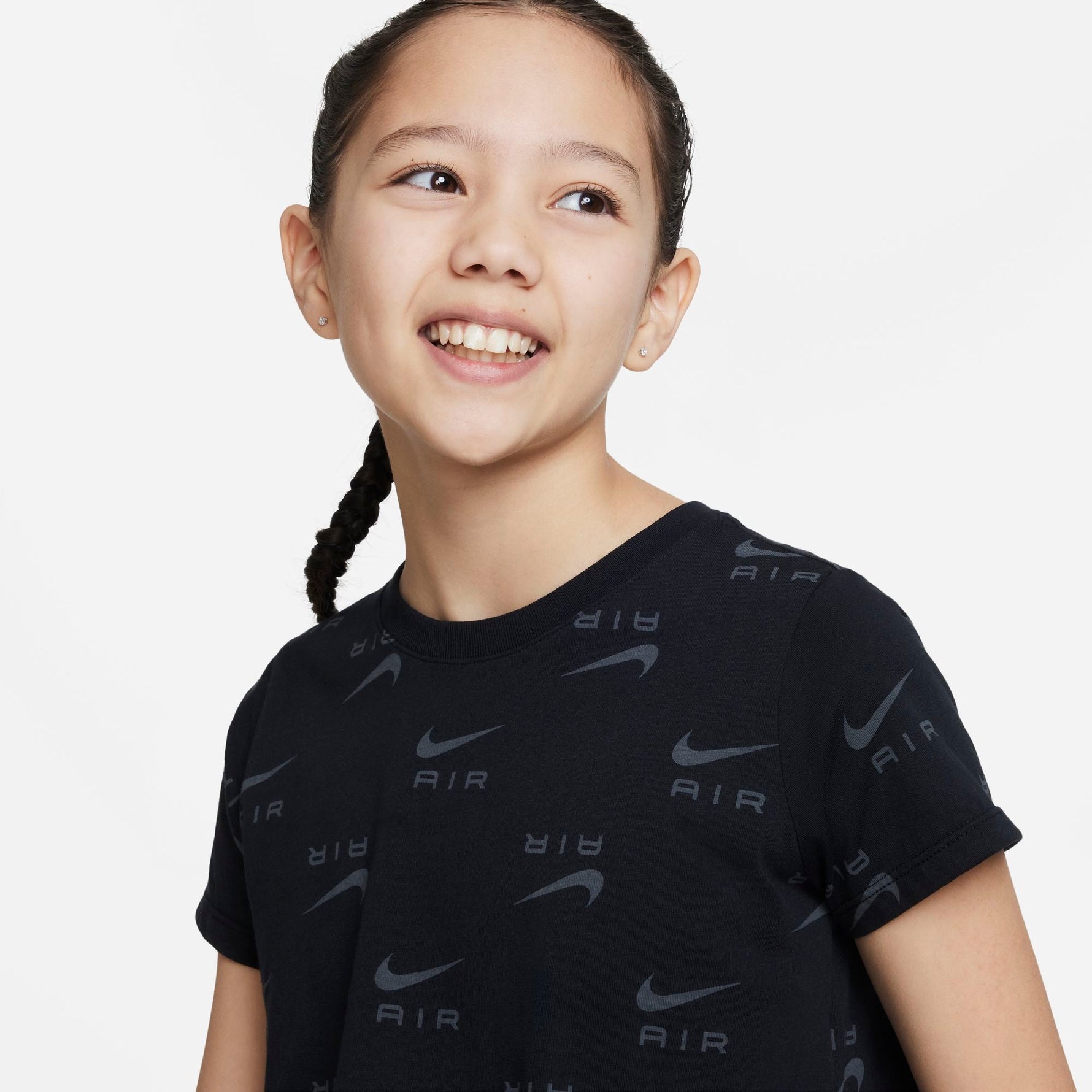 NIKE AIR BIG KIDS (GIRLS)CROPPED T-SHIRT