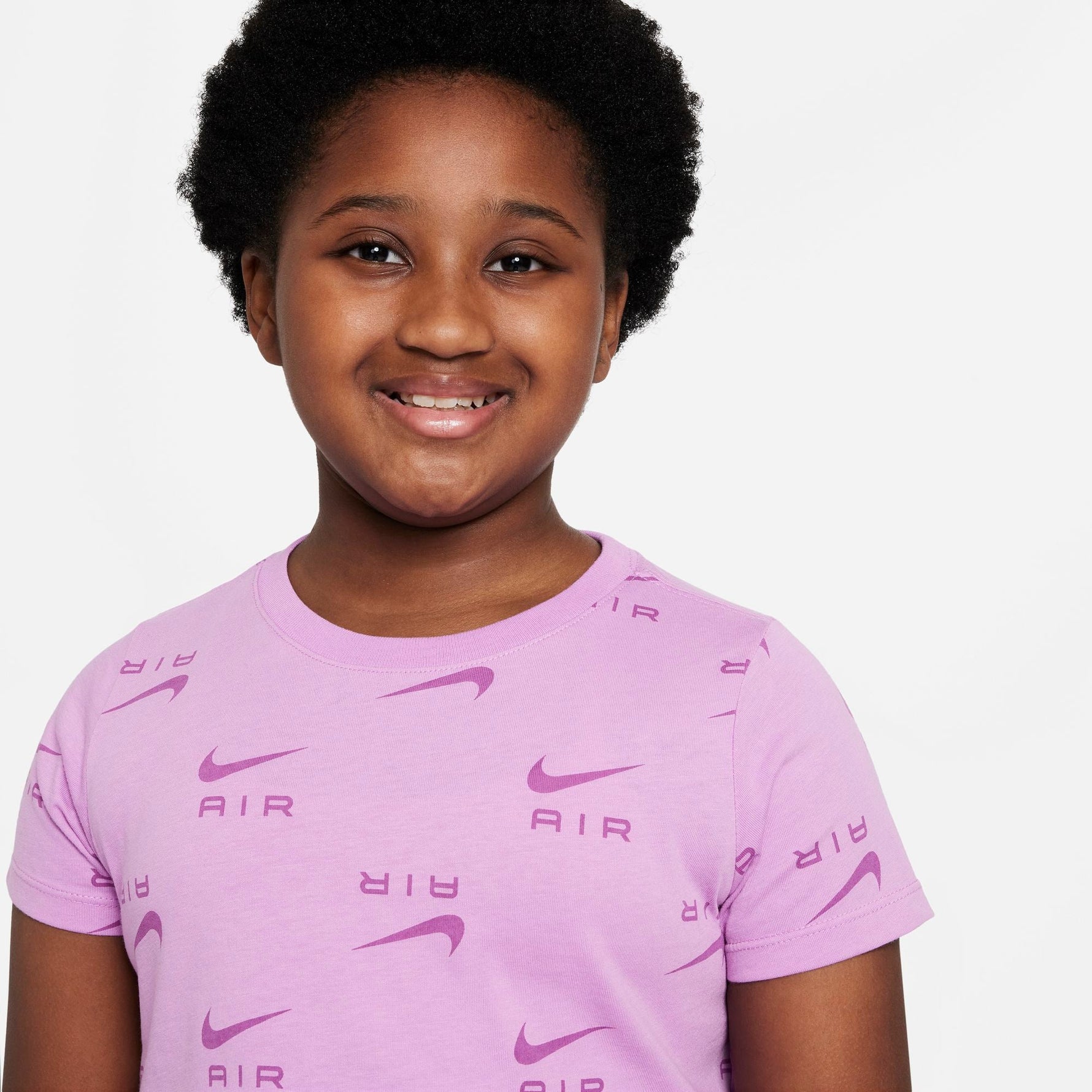 NIKE AIR BIG KIDS (GIRLS) CROPPED T-SHIRT
