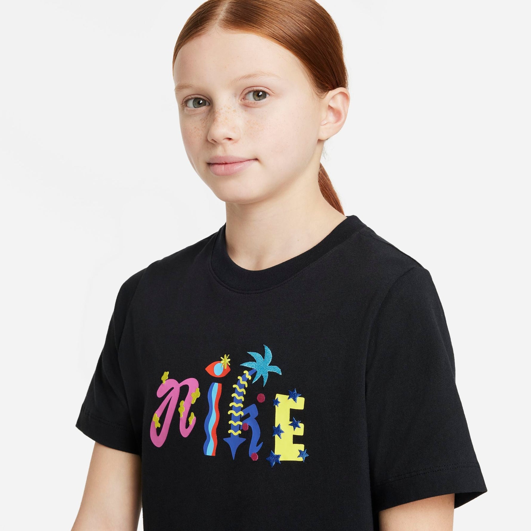 NIKE AIR BIG KIDS (GIRLS) CROPPED T-SHIRT